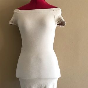 Bebe bandage dress - gold metallic